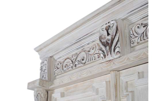 Armario Boda Tallado Oriental Blanco Decape 2 Puertas Aorien Armario Boda Tallado Oriental Blanco Decape 2 Puertas Aorien