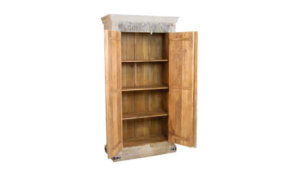 Armario Chino 2 Puertas Decoradas Madera Mango Serie Altheer