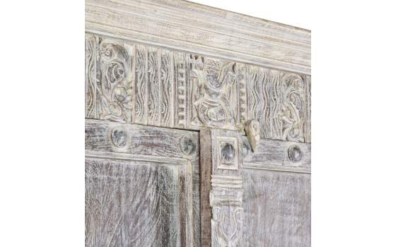 Armario Chino 2 Puertas Decoradas Madera Mango Serie Altheer