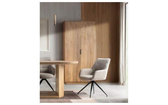 Armario Contemporaneo 2 Puertas Madera Mango Adyer
