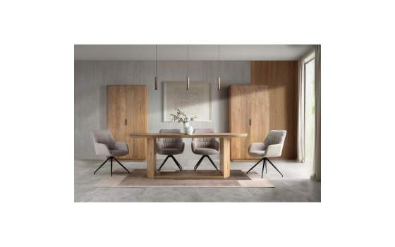 Armario Contemporaneo 2 Puertas Madera Mango Adyer