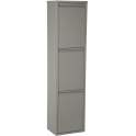 Armario cubos de Reciclaje 3 Recipientes Gris Serie Arbasola