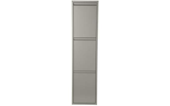 Armario cubos de Reciclaje 3 Recipientes Gris Serie Arbasola