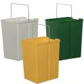 Armario cubos de Reciclaje 3 Recipientes Gris Serie Arbasola