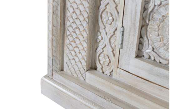 Armario Diseño Etnico 2 Puertas con Vitrina Serie Ateneas