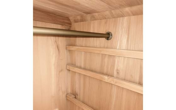 Armario Dormitorio Actual 4 Puertas Teca Natural Serie Eyre