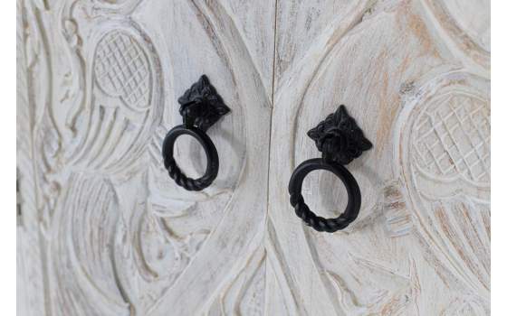 Armario Dormitorio Etnico 2 Puertas Talladas Serie Ateneas