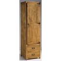 Armario Dormitorio Rustico 1 Puerta 2 Cajones
