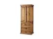 Armario Dormitorio Rustico 2 Puerta 3 Cajones Pino Macizo