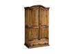 Armario Dormitorio Rustico 2 Puertas 1 Cajon Serie Troncos