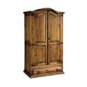 Armario Dormitorio Rustico 2 Puertas 1 Cajon Serie Troncos