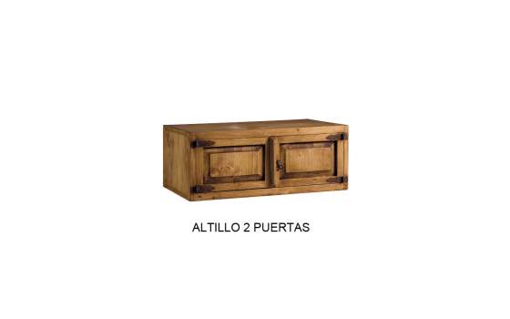 Armario Dormitorio Rustico 2 Puertas 2 Cajones