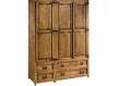 Armario Dormitorio Rustico 3 Puerta 4 Cajones con o Sin Altillo