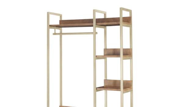 Armario Estanteria 10 Estantes y 2 Barras Colgador - Amendo