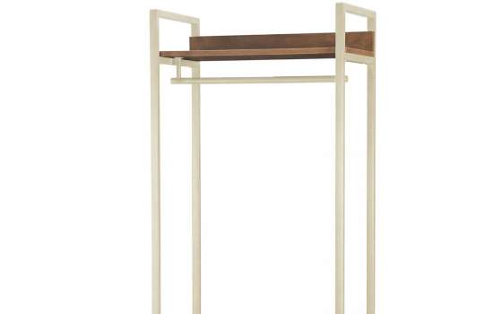 Armario Estanteria 4 Estantes y Barra Colgador - Serie Amendo