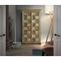 Armario Etnico 2 Puertas con Ceramica Bronce Repujado Aichen