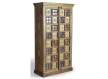 Armario Etnico 2 Puertas con Ceramica Bronce Repujado Aichen