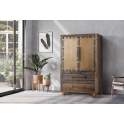 Armario Licorera Industrial Madera Reciclada y Metal Sunderlan