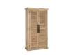 Armario Madera Maciza con 2 Puertas de Lamas Serie Ardisna