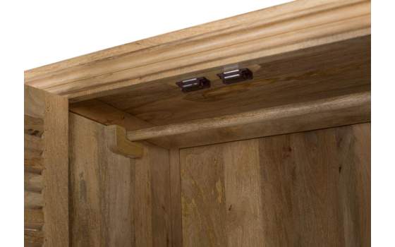 Armario Madera Maciza con 4 Puertas de Lamas Serie Ardisna