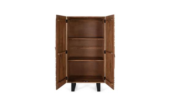 Armario Madera Maciza Etnico 2 Puertas Talladas Daersin