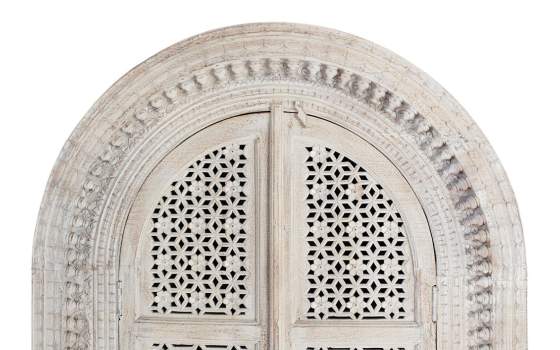 Armario Madera Maciza Tallada Blanco Glaseado Serie Aditas Armario Madera Maciza Tallada Blanco Glaseado Serie Aditas