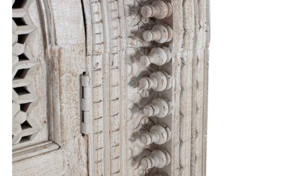 Armario Madera Maciza Tallada Blanco Glaseado Serie Aditas Armario Madera Maciza Tallada Blanco Glaseado Serie Aditas