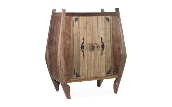 Armario Madera Reciclada y Metal Oriental Serie Recicle