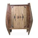 Armario Madera Reciclada y Metal Oriental Serie Recicle