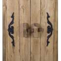 Armario Madera Reciclada y Metal Oriental Serie Recicle