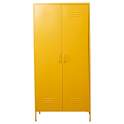 Armario Metalico 2 Puertas Amarillo con Estantes Barra Akijar