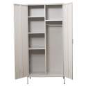 Armario Metalico 2 Puertas Blanco con Estantes Barra Akijar