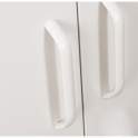 Armario Metalico 2 Puertas Blanco con Estantes Barra Akijar