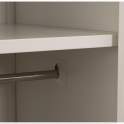 Armario Metalico 2 Puertas Blanco con Estantes Barra Akijar