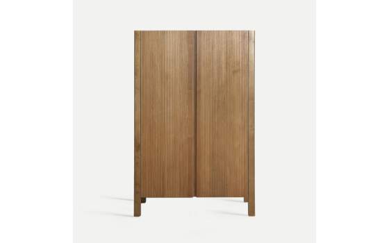 Armario Moderno 2 Puertas Madera Estriada Copenhague