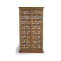 Armario Oriental 2 Puertas Decoradas Ceramica y Bronce Apersin