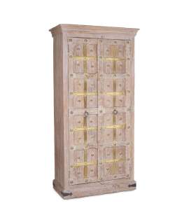 Armario Oriental 2 Puertas Decoradas Madera Acacia Altheer