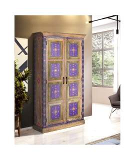 Armario Oriental 2 Puertas Madera Maciza Decorado Arisves