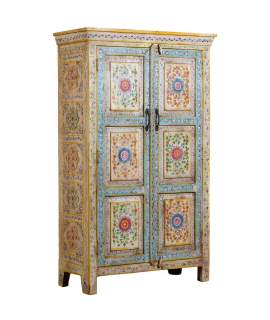 Armario Oriental 2 Puertas Pintadas con Flores Serie Ambros