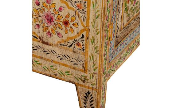 Armario Oriental 2 Puertas Pintadas con Flores Serie Ambros