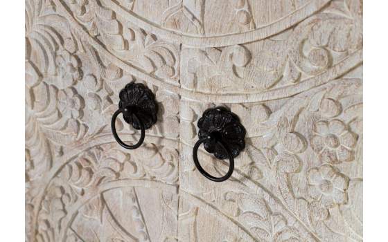 Armario Oriental 2 Puertas Talladas Serie Ateneas