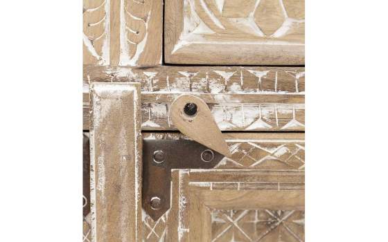 Armario Oriental 4 Puertas 2 Cajones Decape Blanco Alhambra