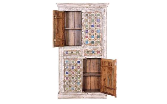 Armario Oriental 4 Puertas Madera Rustica Colores Allegra