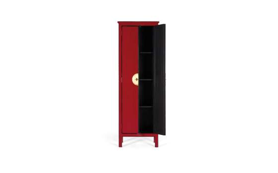 Armario Oriental Chino Rojo 2 Puertas Serie Aorien