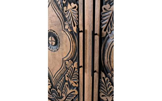 Armario Oriental Decorado Tallado 2 Puertas Serie Agard