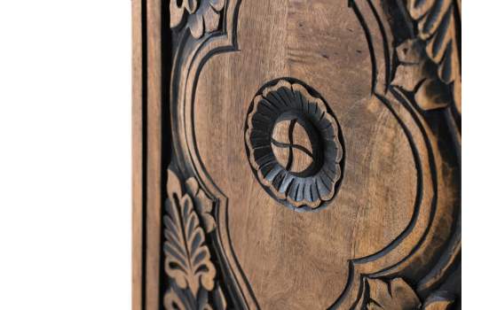 Armario Oriental Decorado Tallado 2 Puertas Serie Agard