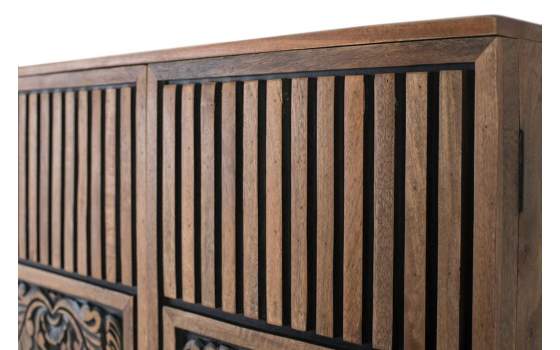 Armario Oriental Decorado Tallado 2 Puertas Serie Agard