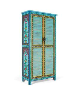 Armario Oriental Diseños Florales 2 Puertas Serie Aciapi