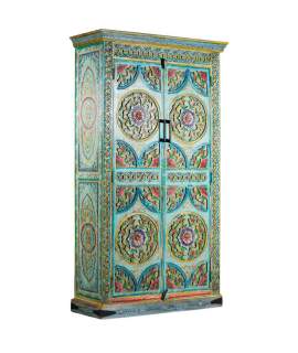 Armario Oriental Madera Mango Policromado Serie Ambros