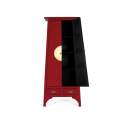 Armario Oriental Rojo 2 Puertas 2 Cajones Serie Aorien